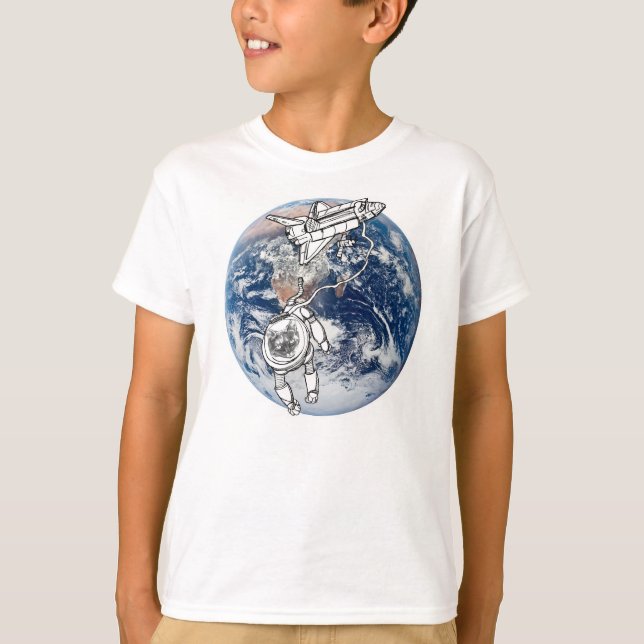 Camiseta camisas de manga larga para niños astro cat (Anverso)