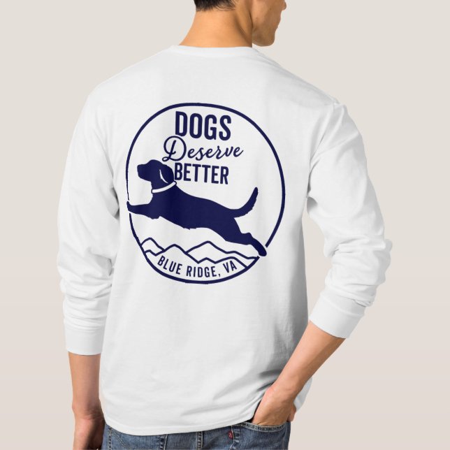 Camiseta Camisas de manga larga Unisex - Logo de la Marina (Reverso)