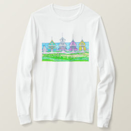 Camiseta Camisas de manga larga y brillante para Beach Cott