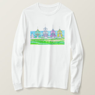 Camiseta Camisas de manga larga y brillante para Beach Cott