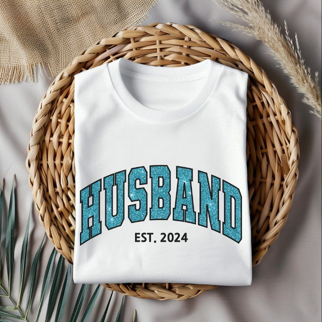 Camiseta Camisas de marido personalizado, Día del Padre o C (custom husband shirt, personalized hubby shirt, glitter husband shirt, Father’s Day gift, husband )