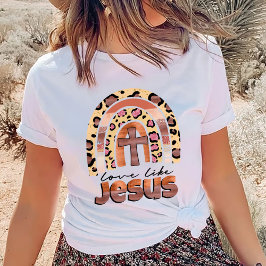 Camiseta Camisas de moda, Camisas Cristianas, Amor Como Jes