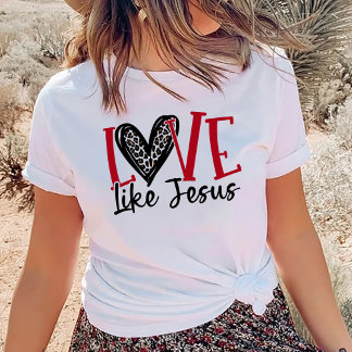 Camiseta Camisas de moda, Camisas Cristianas, Amor Como Jes