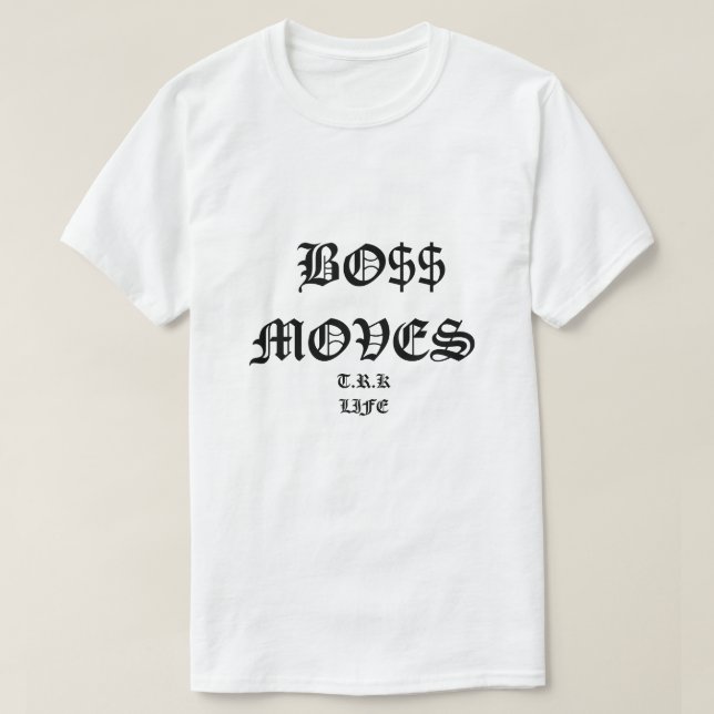 CAMISETA CAMISAS DE MOVIMIENTOS DE JEFE (Diseño del anverso)