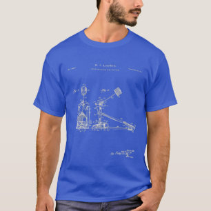 Camiseta Camisas de música Drum Kick Pedal Patent