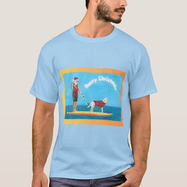Camiseta Camisas de navidad azul para adultos de impresión  (Anverso)