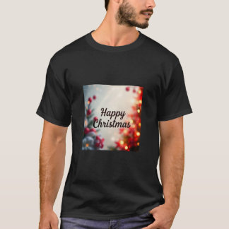 Camiseta "Camisas de Navidades felices en bloque masculino 