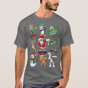 Camiseta Camisas de navidades para niños bailando en Santa
