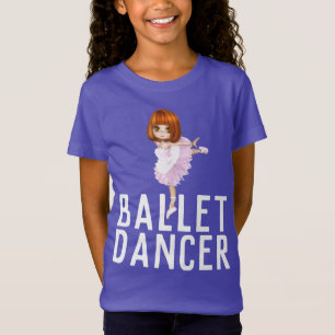 CAMISETA CAMISAS DE NIÑAS BAILARINAS DE BALLET