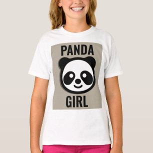 CAMISETA CAMISAS DE NIÑAS OSO PANDA