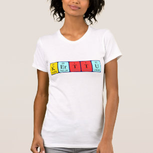 Camiseta Camisas de nombre de tabla periódica Kerttu