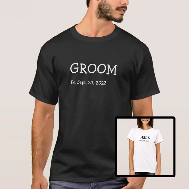 Camiseta Camisas de novia y de Groom 2 (Subido por el creador)