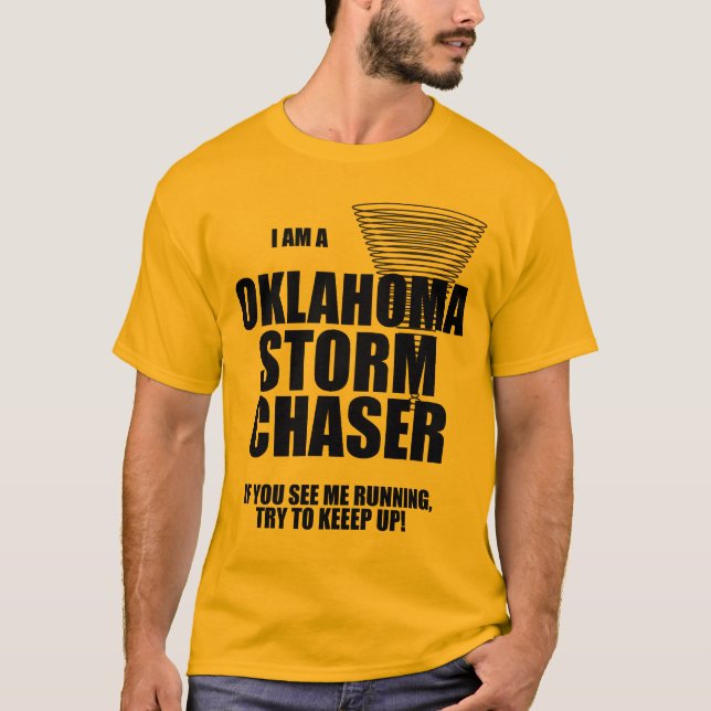 Camiseta Camisas de Oklahoma Tornado Storm Chaser (Anverso)