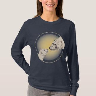 Camiseta Camisas de oso polar para mujeres con bebé de oso