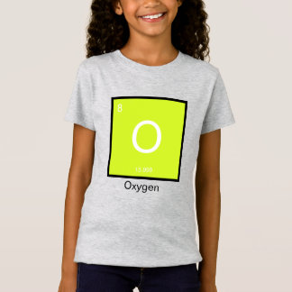 Camiseta Camisas de oxígeno de la tabla periódica de elemen