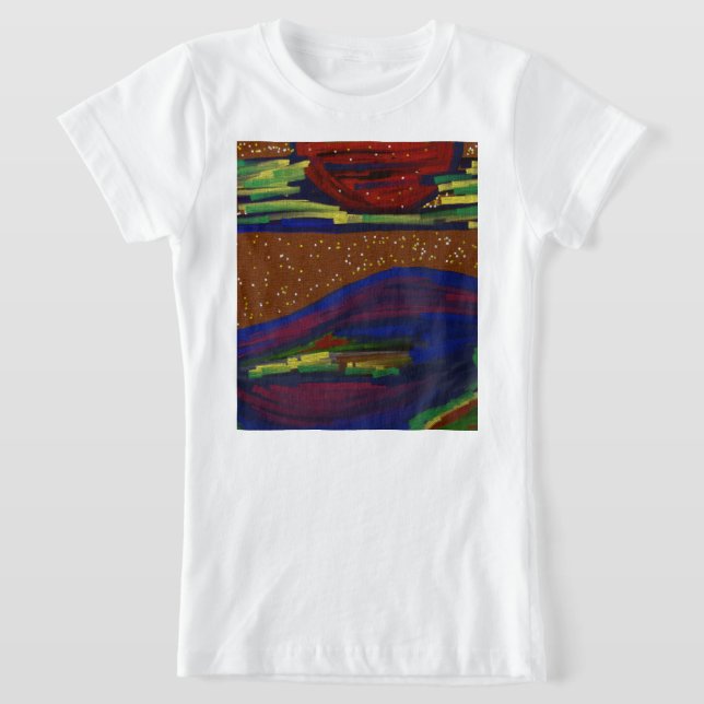 Camiseta Camisas de Paisaje Colorido (Distribución)