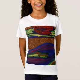 Camiseta Camisas de Paisaje Colorido