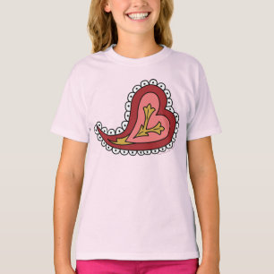 Camiseta Camisas de Paisley Heart Kid y Baby Light