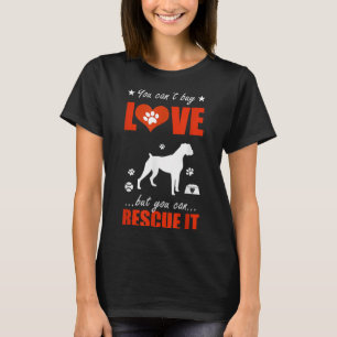 Camiseta Camisas de perro de Boxer - no puedes comprar amor