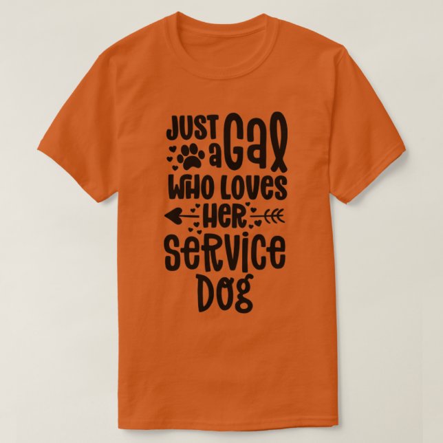 Camiseta Camisas De Perro De Servicio A Mujeres Ciegas Sord (Diseño del anverso)