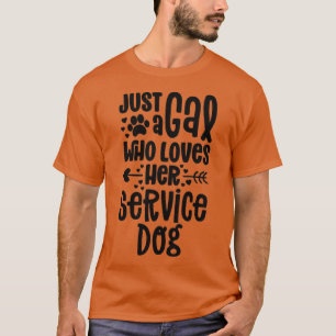 Camiseta Camisas De Perro De Servicio A Mujeres Ciegas Sord