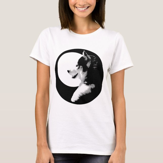 Camiseta Camisas de perro Husky T-Shirt Husky Malamute (Anverso)