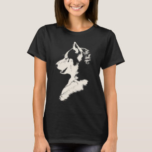 Camiseta Camisas de perros Husky Malamute de las mujeres