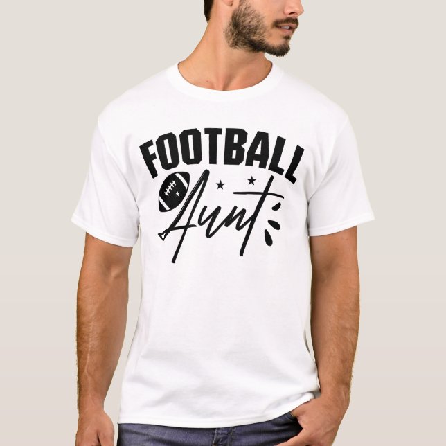 Camiseta Camisas de Personalizable de la tía del fútbol (Anverso)
