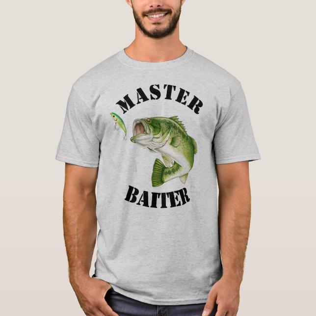 Camiseta Camisas de pesca de cebo maestro (Anverso)