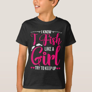 Camiseta Camisas De Pesca Para Chicas Pescado B Pescado 1