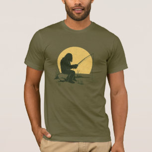 Camiseta Camisas de pesca Sasquatch - Tee al aire libre de