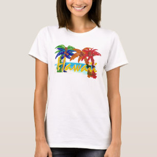 Camiseta Camisas de playa de Hawái para mujeres