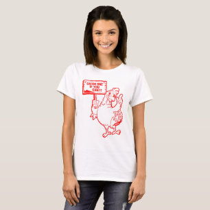 Camiseta Camisas de pollo de 3 patas para mujeres