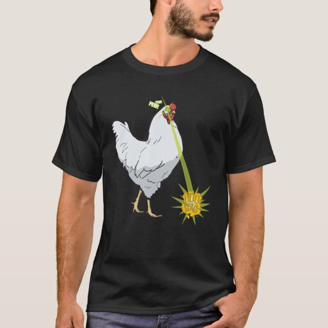 Camiseta Camisas de pollo láser escuadrón 1 (Anverso)