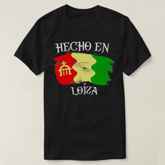 Camiseta Camisas de Puerto Rico Hecho En Loiza  (Diseño del anverso)