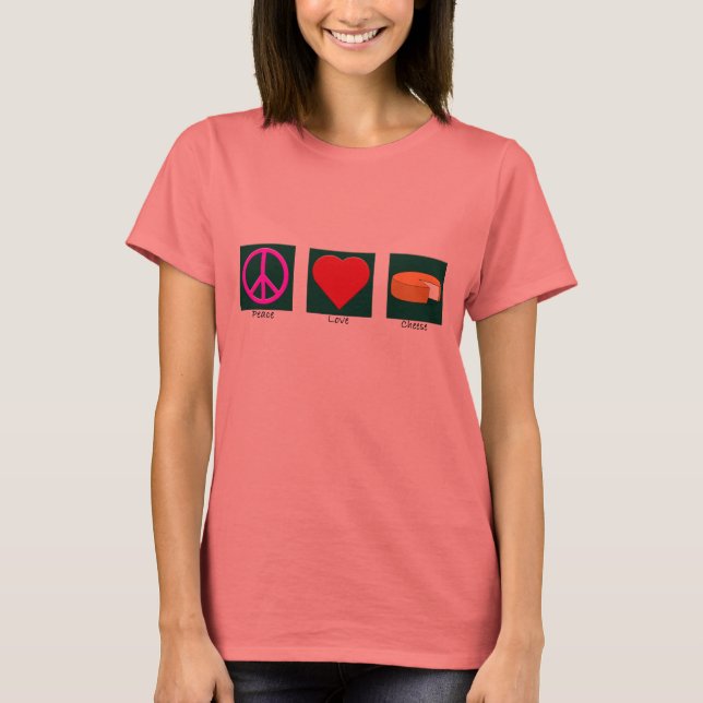 Camiseta Camisas de Quesos de Paz Amor (Anverso)