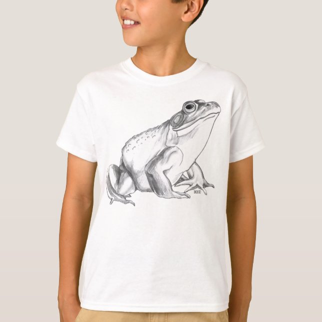 Camiseta Camisas de rana Bullfrog Camisas de arte Kid Rana  (Anverso)