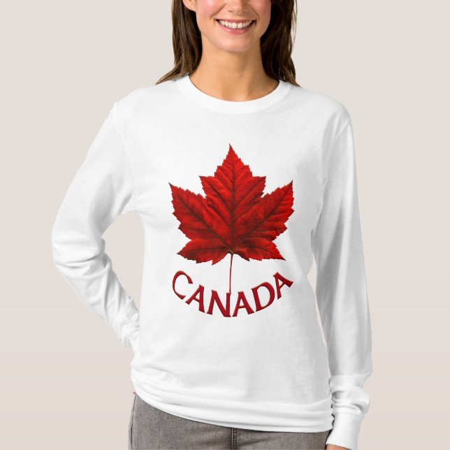 Camiseta Camisas de recuerdo Canadá para mujeres Shirt Lady (Anverso)