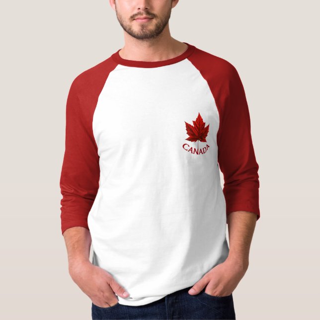 Camiseta Camisas de recuerdo de Canadá para hombres de béis (Anverso)