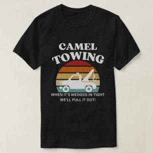 Camiseta Camisas De Remolque De Camello Retro, Citas Sarcás