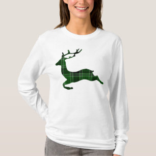 Camiseta Camisas de reno de Flannel Navidades
