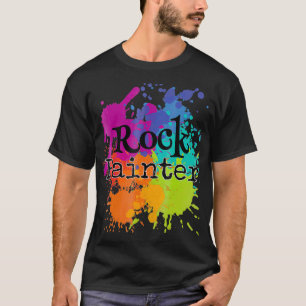 Camiseta Camisas de rock splatt Camisas de rock pintoras mu