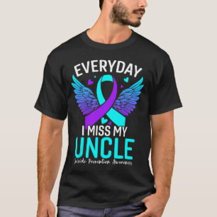 Camiseta Camisas de Sensibilización suicida Tío Prevención 