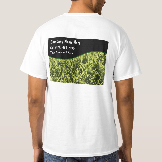Camiseta Camisas de servicio de jardín (Reverso)