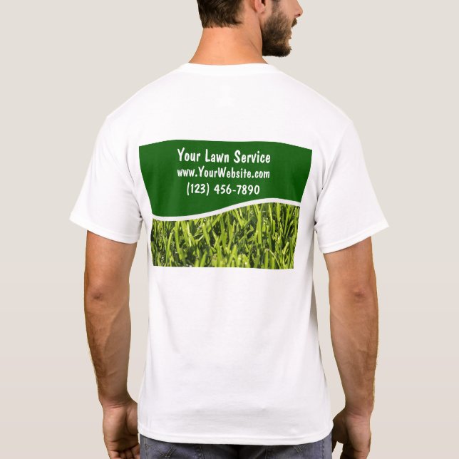Camiseta Camisas de servicio de jardín (Reverso)