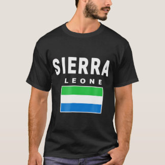 Camiseta Camisas de Sierra Leona Tee Flag souvenir Freetown
