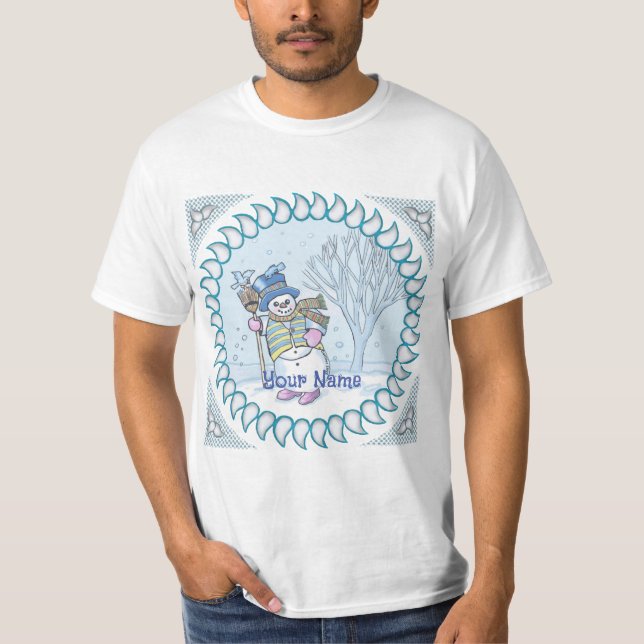 Camiseta Camisas de Snowman (Anverso)