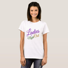 Camiseta Camisas de té básicas de Noche de Damas