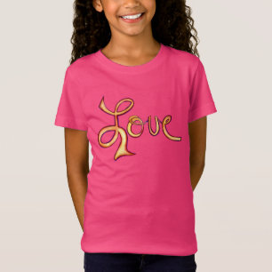 Camiseta Camisas de té de arte Inspirador glamoroso y rosa