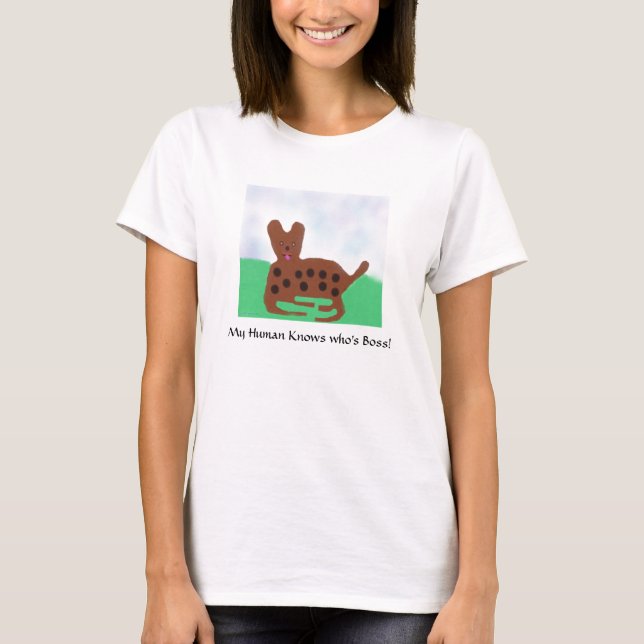 Camiseta Camisas de té de perro con mangas largas (Anverso)
